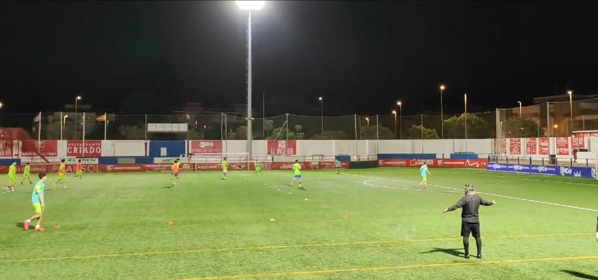 Training model image showing the team in a game-based training structure